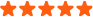 Five orange stars that reflect on Gohan Strategy's top rated services and testimonials.