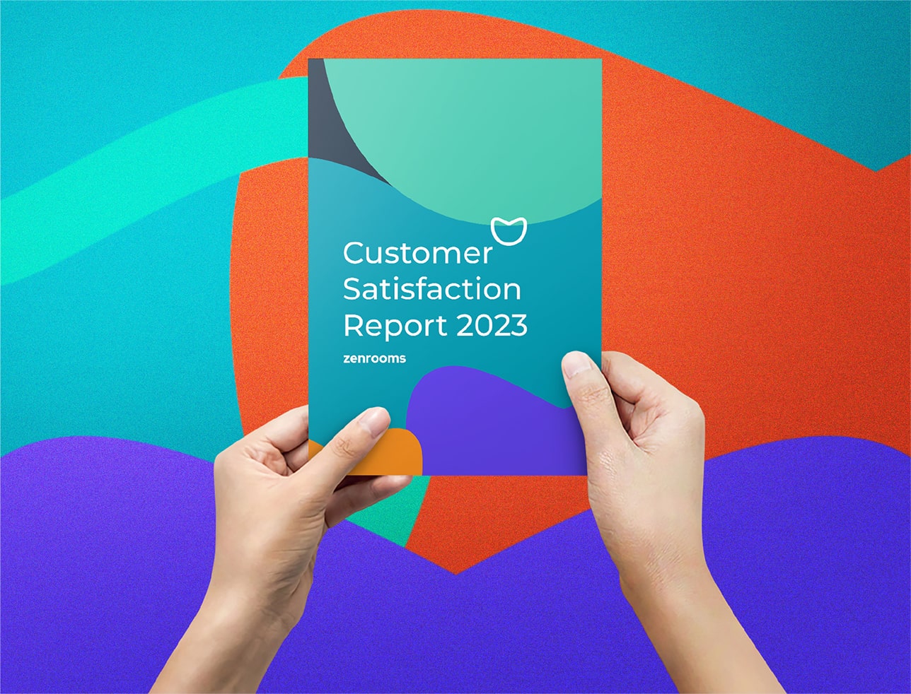 A brand identity design cover page for the Zenrooms rebrand project designed by Gohan Strategy