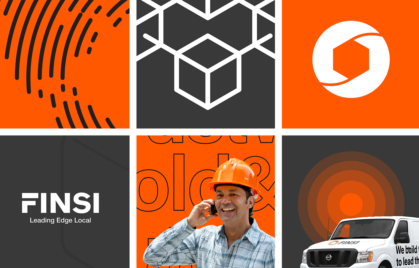 A brand identity overview of the FINSI brand a technology company working with Globe and designed by Gohan Strategy