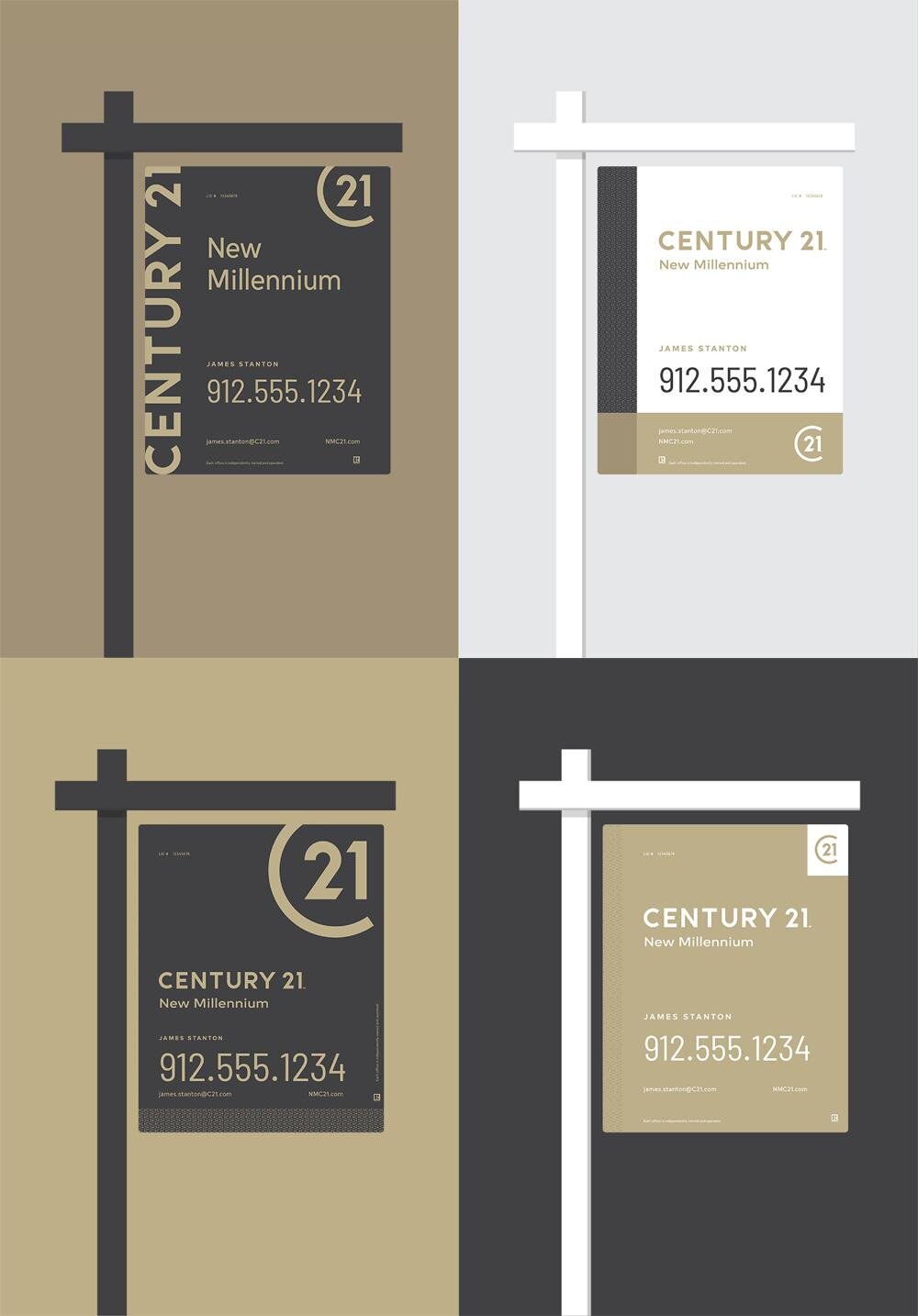 Century 21 Yard Signage. Source: The Close
