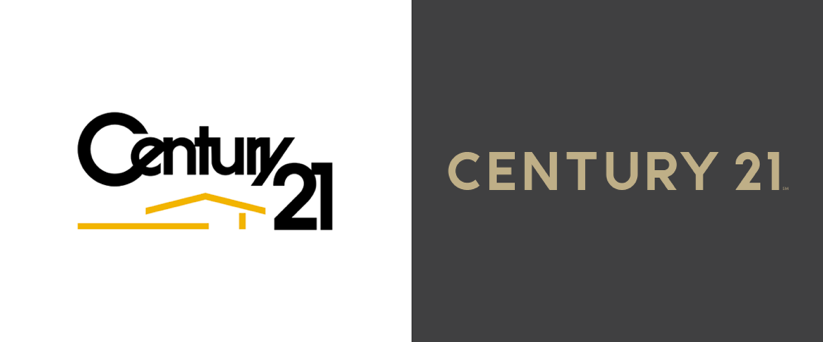 Century 21 Before and After Logo. Source:  Brand New